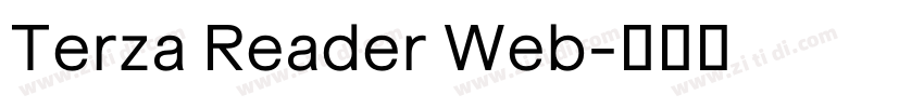 Terza Reader Web字体转换 Terza Reader Web字体转换
